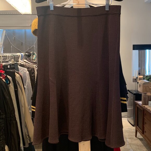 Premier Knits Size 12 Brown Four Piece Jacket Top and Two Skirts - Picture 3 of 6